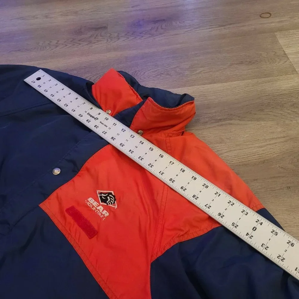 North Face Vtg Red/Blue Size XL‎ Windbreaker Fleece Lining Jacket Bear Mountain